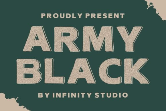 Army Black: A Display Font with Grit and Presence for Editorial Design