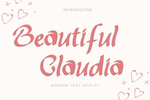 Beautiful Claudia: A Display Font for Editorial Design