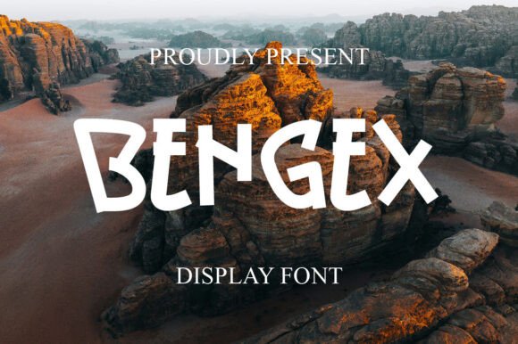 Bengex: A Modern Display Font for Handmade Products and Craft Projects