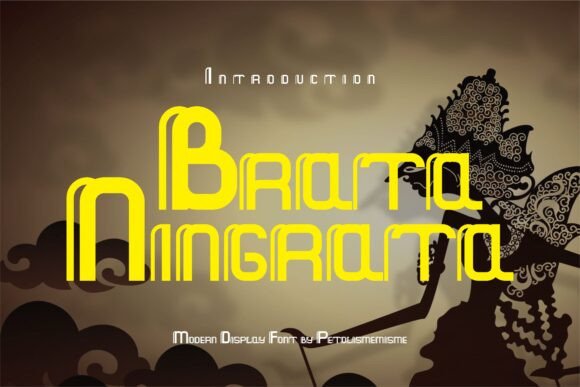 Brata Ningrata: A Display Font for Editorial Elegance