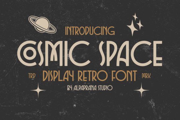 Cosmic Space: A Rustic Display Font for Campaign Creators