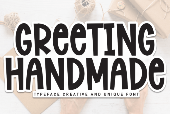 Greeting Handmade: A Playful Handwritten Font for Small Business Branding