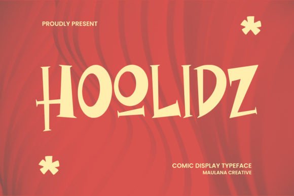 Hoolidz: A Comic Display Typeface That Brings Handmade Products to Life