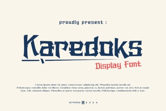 Karedoks: A Display Font That Brings Japanese Flair to Modern Campaigns