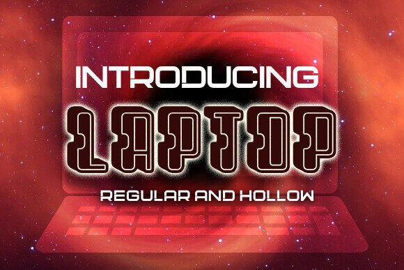 Laptop: A Display Font Built for Presence