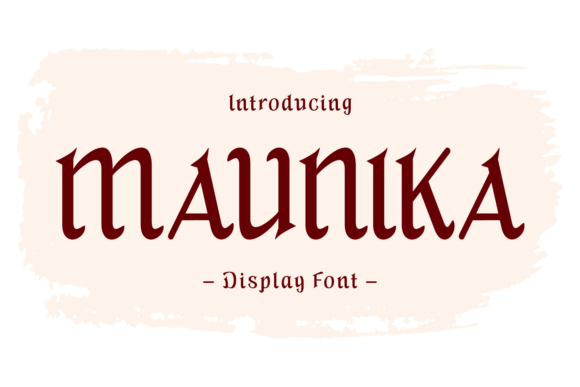Maunika: A Handwritten Vintage Font for Crafters