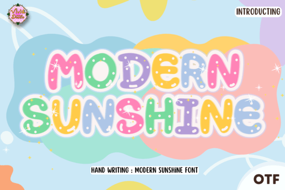 Modern Sunshine: A Hand-Lettering Display Font for Brand Design