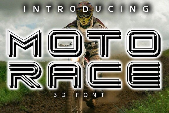 Moto Race: A Bold Display Font for Your Brand Identity