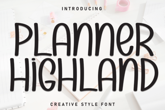 Planner Highland: Testing a Handwritten Display Font in a Real Web Layout