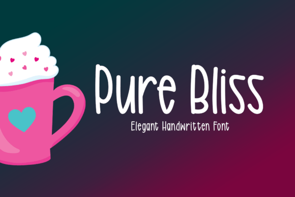 Pure Bliss Font: A Handwritten Display Typeface for Digital Storytelling
