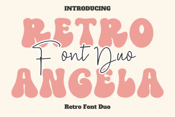 Retro Angela Duo Brings Groovy Charm to Campaign Designs
