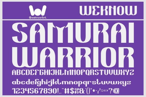 Samurai Warrior Font: A Display Typeface for Modern Web Design