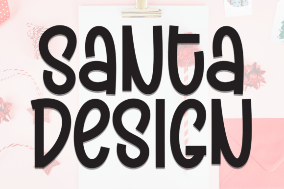 Santa Design: A Playful Handwritten Font for Festive Editorial Work
