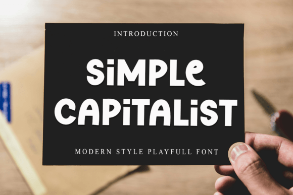 Simple Capitalist Font: A Craft-Friendly Display Typeface for Makers