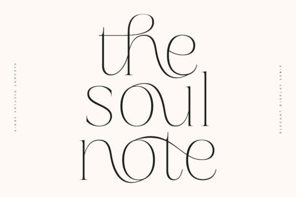 Soul Note: A Refined Serif Display Font for Editorial Design and Content Branding