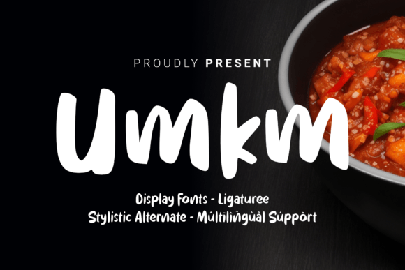 Umkm Font Brings Handcrafted Character to Modern Web Design
