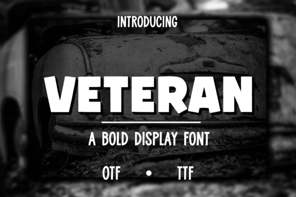 Veteran Display Font: Bold Typography for Digital Design