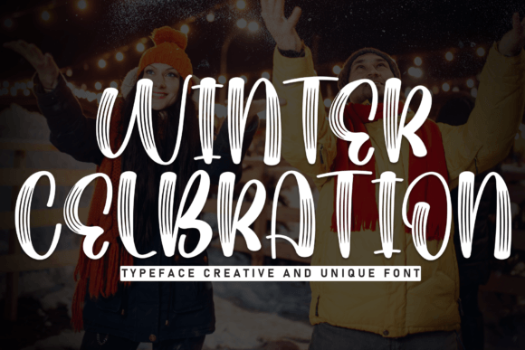 Winter Celebration: A Handwritten Display Font for Editorial Design